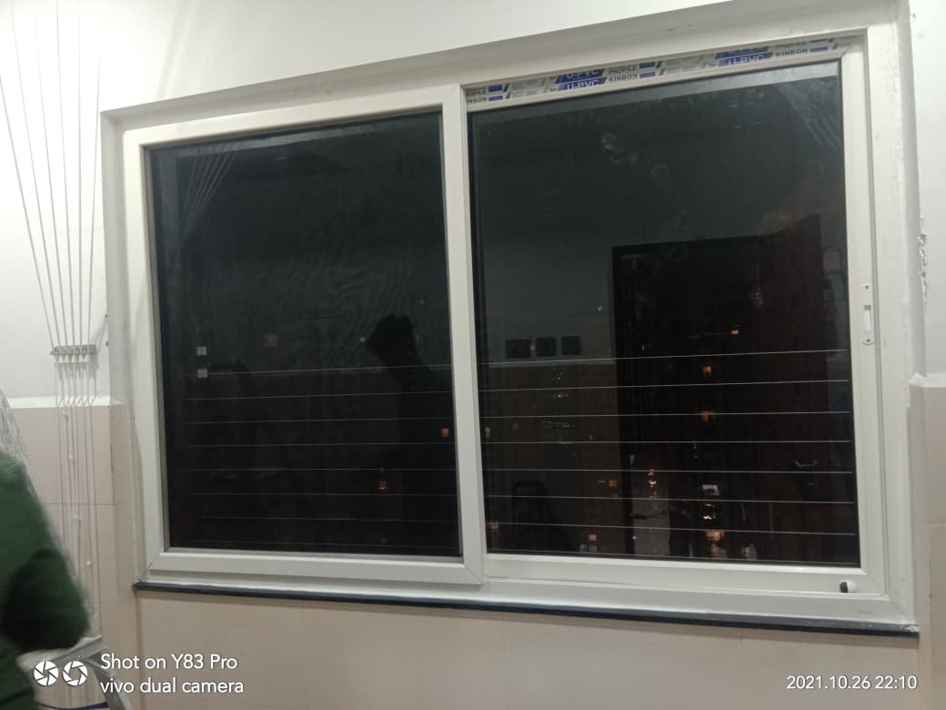 UPVC mesh track for windows